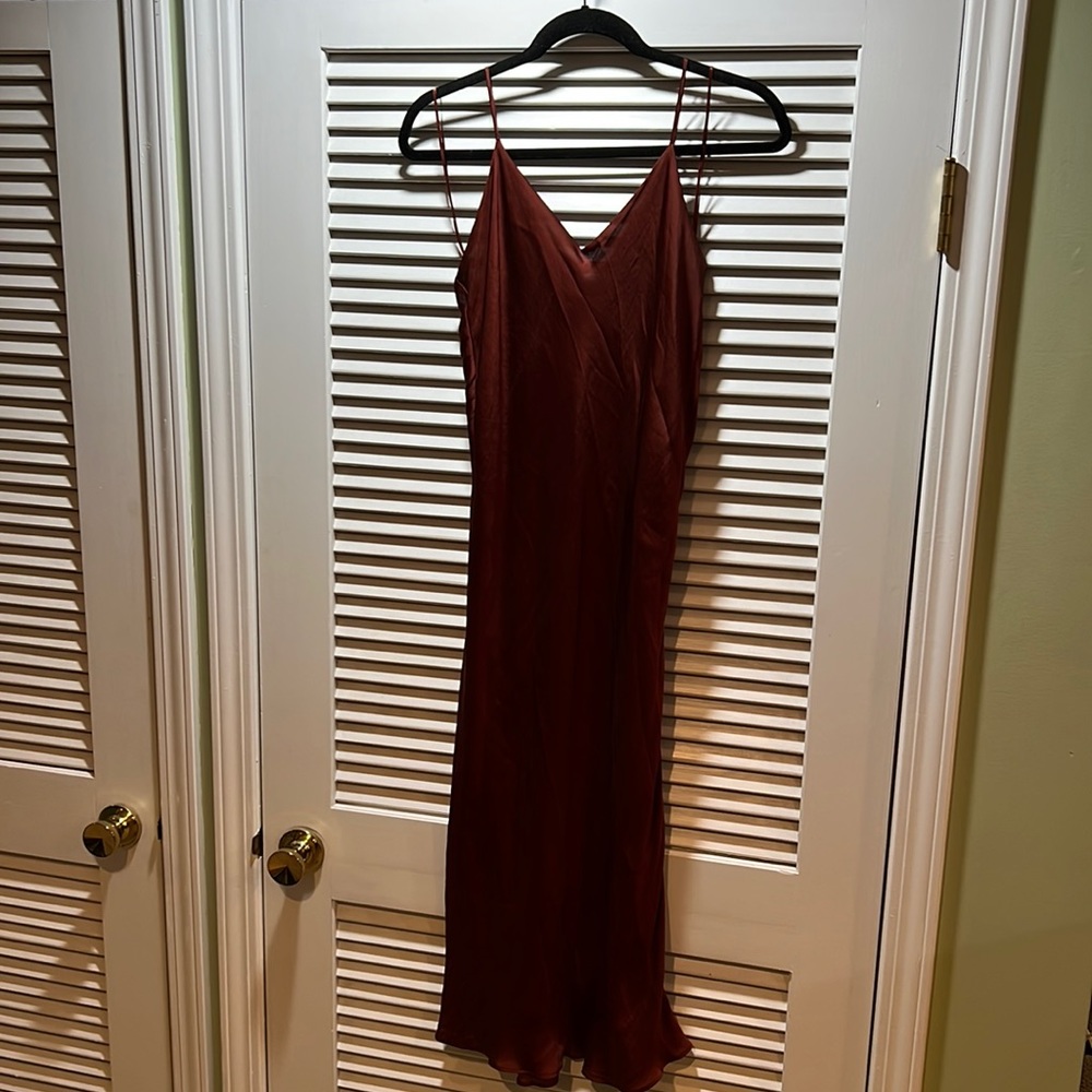 Banana Republic Burgundy Slip Dress